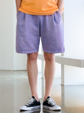 EZKATON (エズカートン)　Fleet Pigment Washing Training Short Pants Lavender YMSP6602