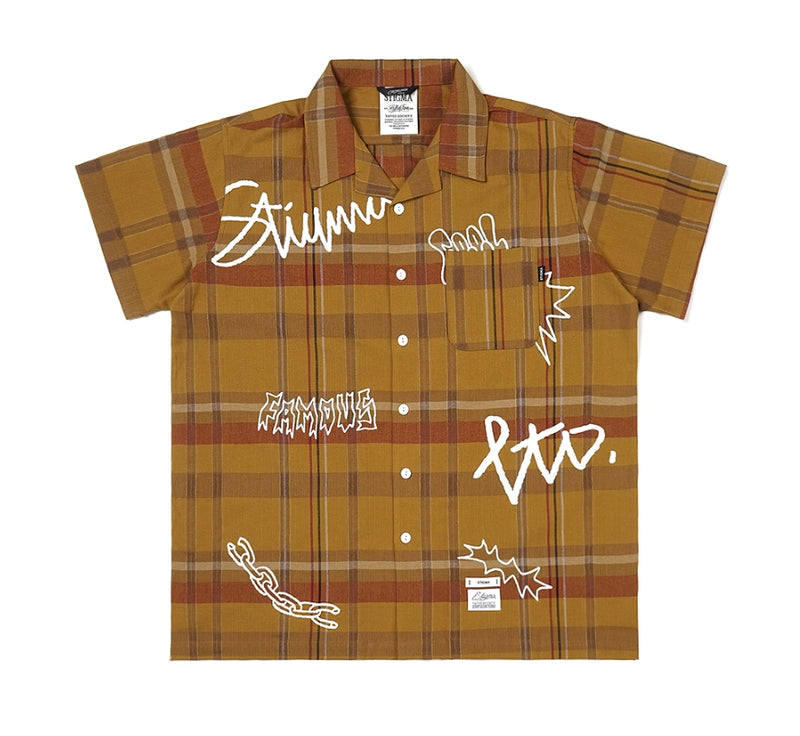 STIGMA(スティグマ) 22 GORGEOUS SHORT SLEEVES SHIRTS YELLOW
