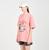 アクメドラビ(acme' de la vie) FISH SWAN SHORT SLEEVE T-SHIRT PINK