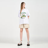 アクメドラビ(acme' de la vie) EUPHORIA GIRAFFE SHORT SLEEVE T-SHIRT WHITE