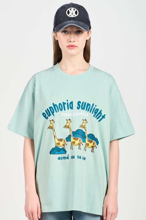 アクメドラビ(acme' de la vie) EUPHORIA GIRAFFE SHORT SLEEVE T-SHIRT MINT