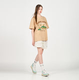 アクメドラビ(acme' de la vie) EUPHORIA GIRAFFE SHORT SLEEVE T-SHIRT BEIGE