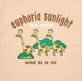 アクメドラビ(acme' de la vie) EUPHORIA GIRAFFE SHORT SLEEVE T-SHIRT BEIGE