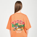 アクメドラビ(acme' de la vie) MOUNTAIN TIGER SHORT SLEEVE T-SHIRT ORANGE