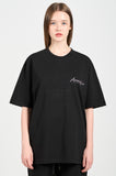 アクメドラビ(acme' de la vie) PEARL PRINTING LOGO SHORT SLEEVE T-SHIRT BLACK