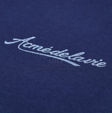 アクメドラビ(acme' de la vie) PEARL PRINTING LOGO SHORT SLEEVE T-SHIRT NAVY