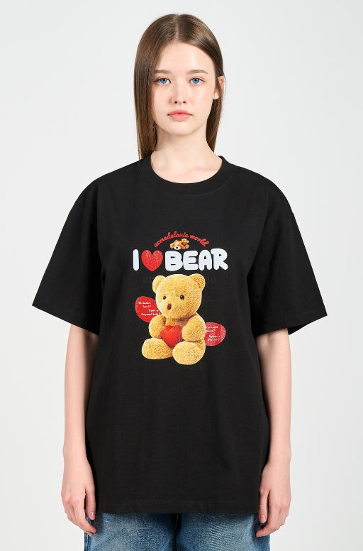 アクメドラビ(acme' de la vie) I LOVE TEDDY BEAR SHORT SLEEVE
