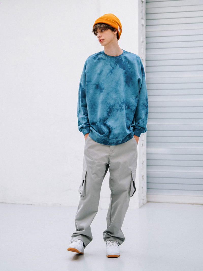 UNDERBASE(アンダーベース) Oversized fit tie-dyed sweatshirt 5COLOR ESMT9065