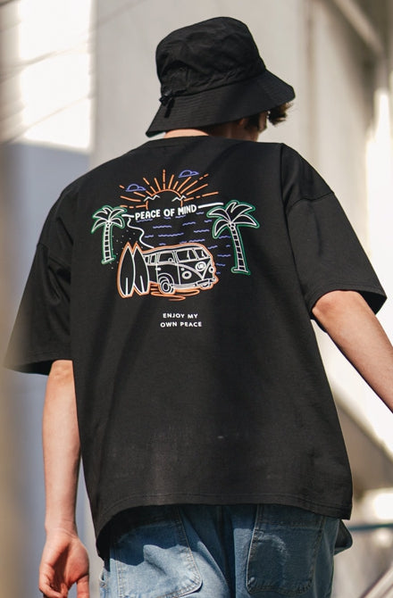 UNDERBASE(アンダーベース) Travel Short-sleeve Black OYST9075