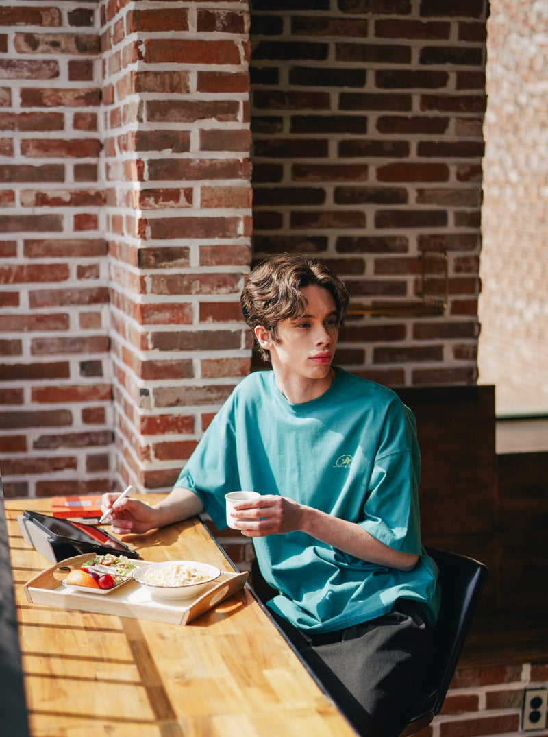 UNDERBASE(アンダーベース) Auro Short-sleeve Blue Green ISST9077