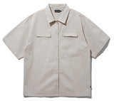 UNDERBASE(アンダーベース) It Two-Pocket Short-Sleeved Shirt Ivory ISSS9087