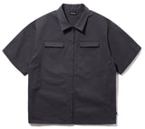 UNDERBASE(アンダーベース) It's two-pocket short-sleeved shirt Dark gray ISSS9087