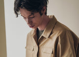UNDERBASE(アンダーベース) It's two-pocket short-sleeved shirt Beige ISSS9087