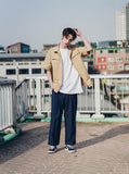UNDERBASE(アンダーベース) It's two-pocket short-sleeved shirt Beige ISSS9087
