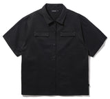 UNDERBASE(アンダーベース) It's two-pocket short-sleeved shirt Black ISSS9087