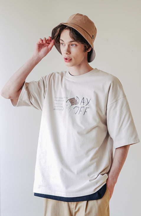 UNDERBASE(アンダーベース) Dayoff Short-sleeve Beige WSST9090