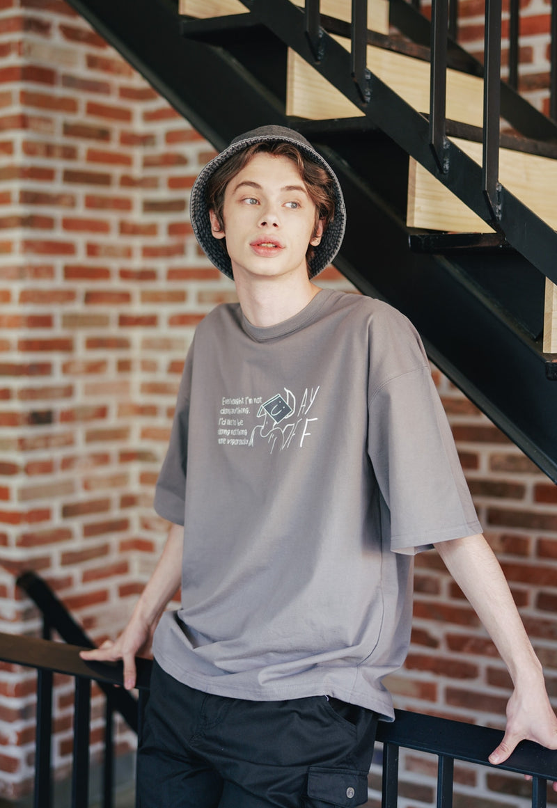 UNDERBASE(アンダーベース) Dayoff Short-sleeve Gray WSST9090