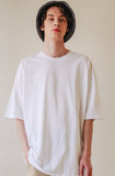 UNDERBASE(アンダーベース) Single overfit short-sleeve white ISST9052