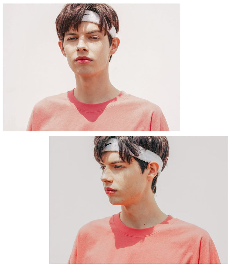 UNDERBASE(アンダーベース) Single overfit short-sleeve coral ISST9052