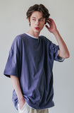 UNDERBASE(アンダーベース) Single overfit short-sleeve blue gray ISST9052