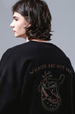 UNDERBASE(アンダーベース) Furill sweatshirt black ISMT9094