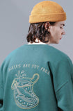 UNDERBASE(アンダーベース) Furill sweatshirt green ISMT9094