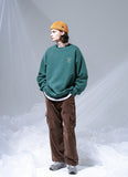 UNDERBASE(アンダーベース) Furill sweatshirt green ISMT9094