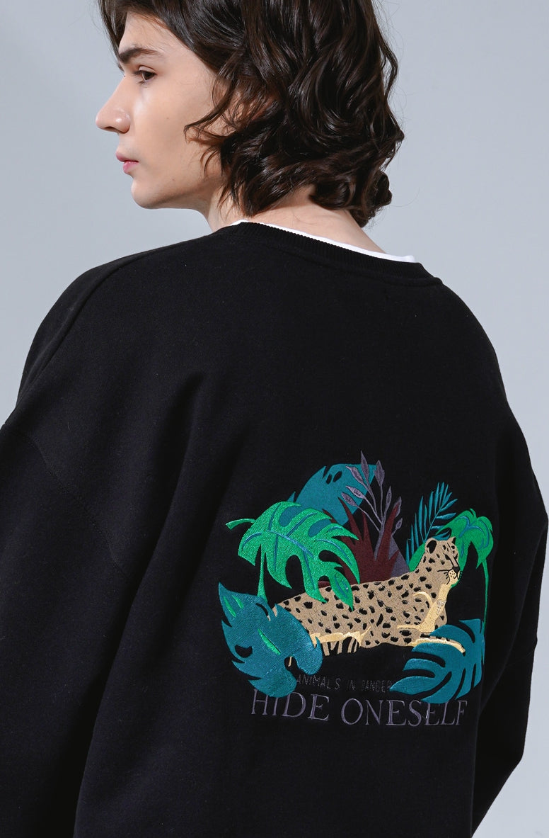 UNDERBASE(アンダーベース) Hyde sweatshirt black WSMT9097