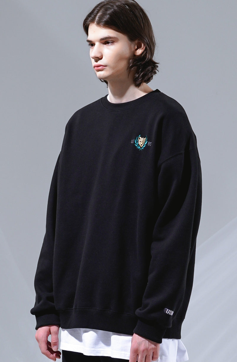 UNDERBASE(アンダーベース) Hyde sweatshirt black WSMT9097