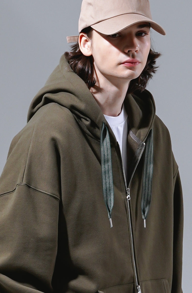 UNDERBASE(アンダーベース) Frenzy Hood Zip Up khaki WSHD9098
