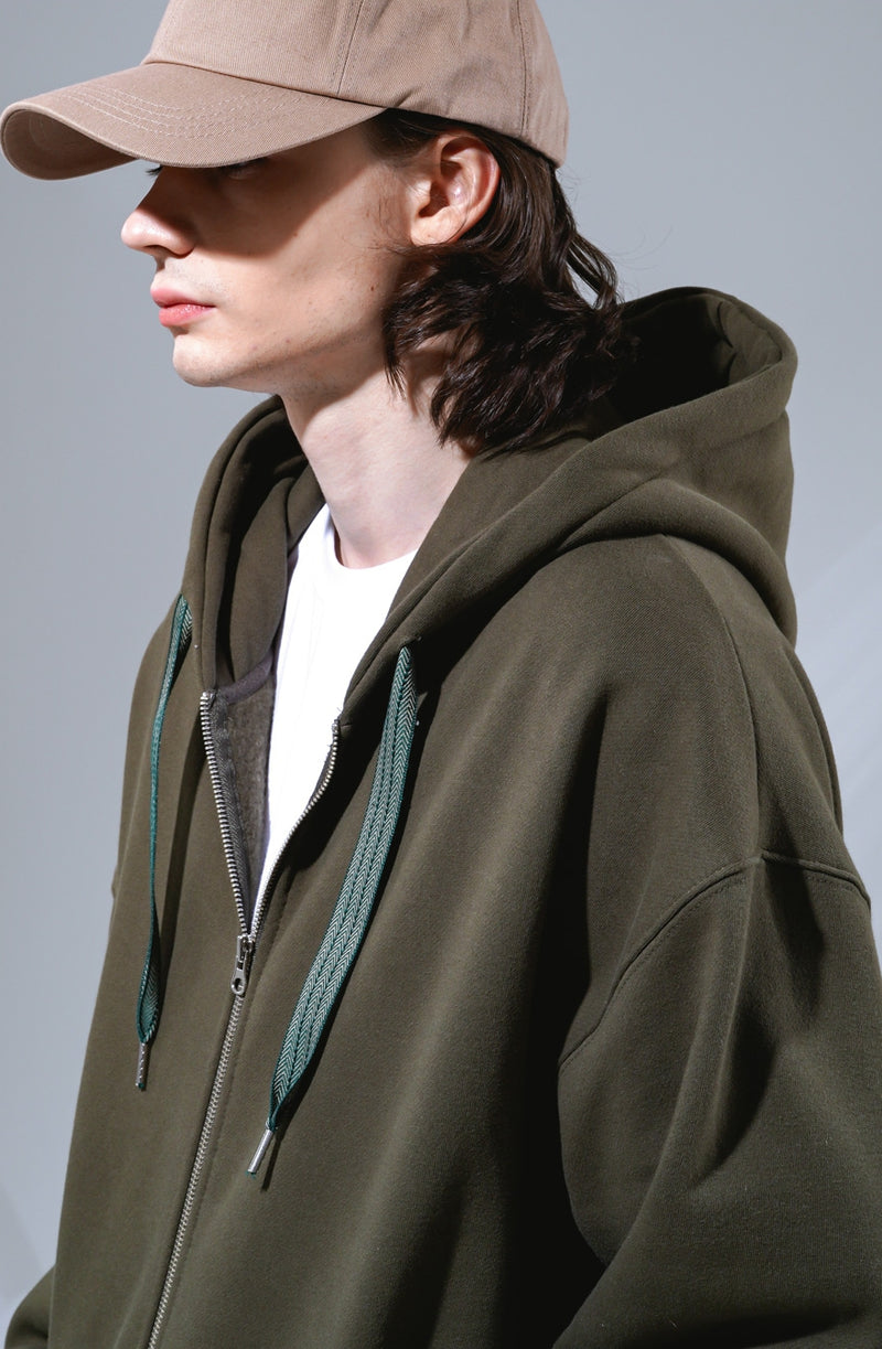 UNDERBASE(アンダーベース) Frenzy Hood Zip Up khaki WSHD9098