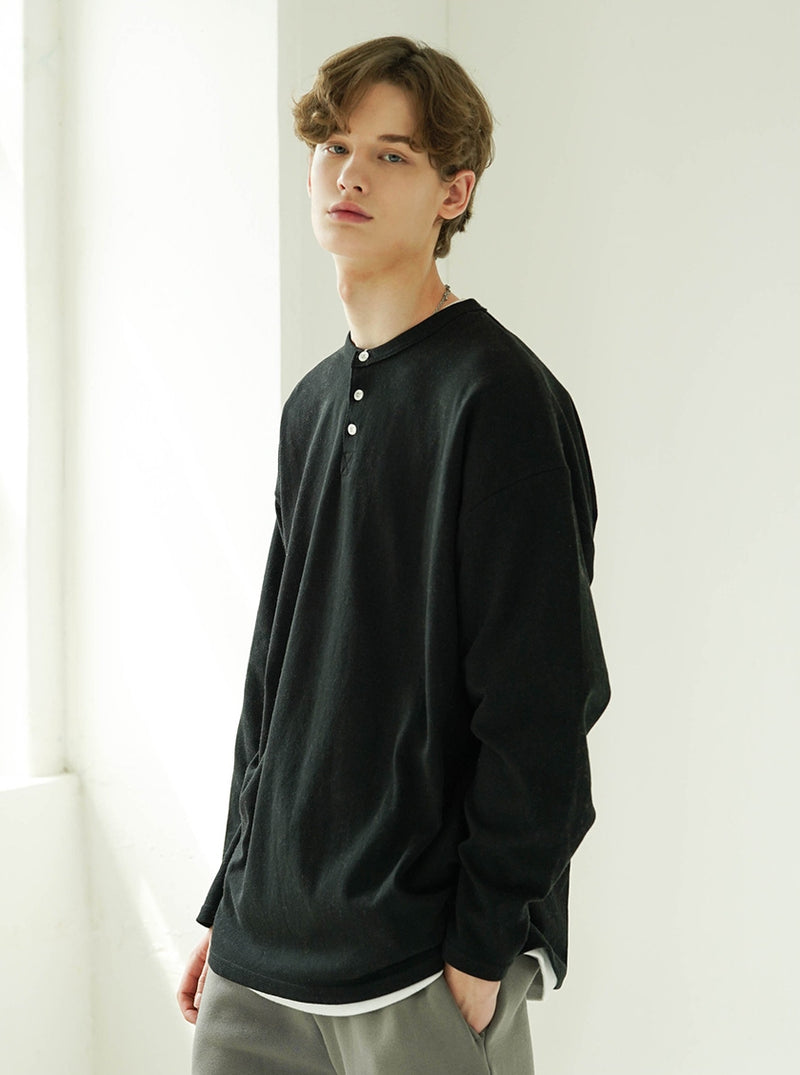 FEPL(ペプル) Classic henry neck long sleeve T JHLT1271