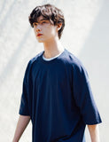 FEPL(ペプル) Essential Over fit half sleeve T-shirts navyblue SJST1316