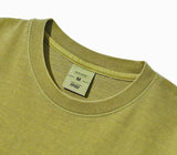 FEPL(ペプル) Line Stich Pigment half Sleeve T-shirts olive KYST1310