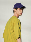 FEPL(ペプル) Line Stich Pigment half Sleeve T-shirts olive KYST1310