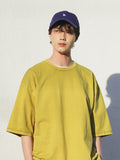 FEPL(ペプル) Line Stich Pigment half Sleeve T-shirts olive KYST1310