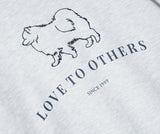 FEPL(ペプル) Love others sweat shirt whiteoatmeal JDMT1334