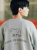 FEPL(ペプル) Love others sweat shirt gray JDMT1334