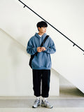 FEPL(ペプル) Original Solid Loose fit hoodie bluegray OGHD1934