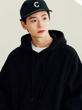 FEPL(ペプル) Original Solid Loose fit hoodie black OGHD1934