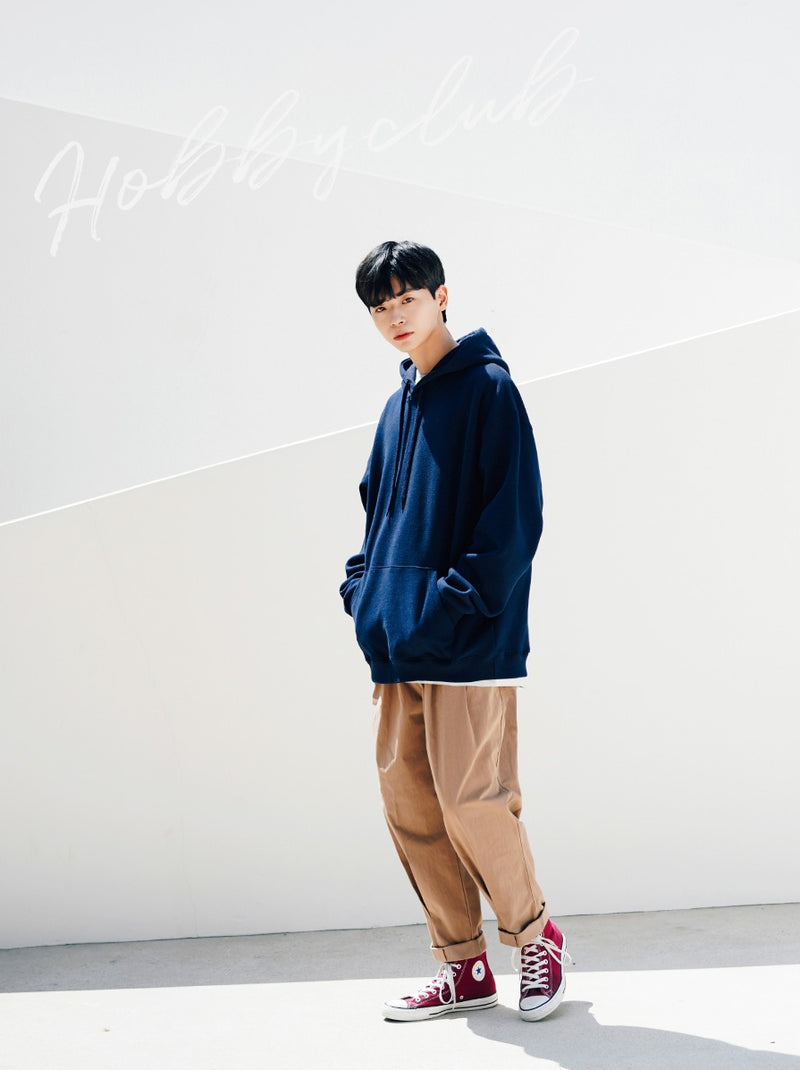 FEPL(ペプル) Original Solid Loose fit hoodie darknavy OGHD1934