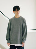 FEPL(ペプル) Heavy lambswool overfit knit gray JDKN1325