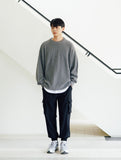 FEPL(ペプル) Heavy lambswool overfit knit gray JDKN1325