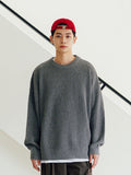 FEPL(ペプル) Heavy lambswool overfit knit gray JDKN1325