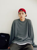 FEPL(ペプル) Heavy lambswool overfit knit gray JDKN1325