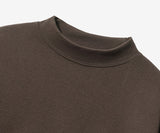 FEPL(ペプル) Soft cotton mockneck long sleeve t-shirt brown JDLT1340