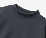 FEPL(ペプル) Soft cotton mockneck long sleeve t-shirt charcoal JDLT1340