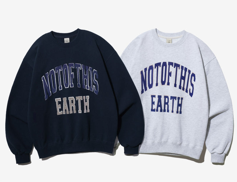 FEPL(ペプル) Not this earth graphic sweat shirt green JDMT1341