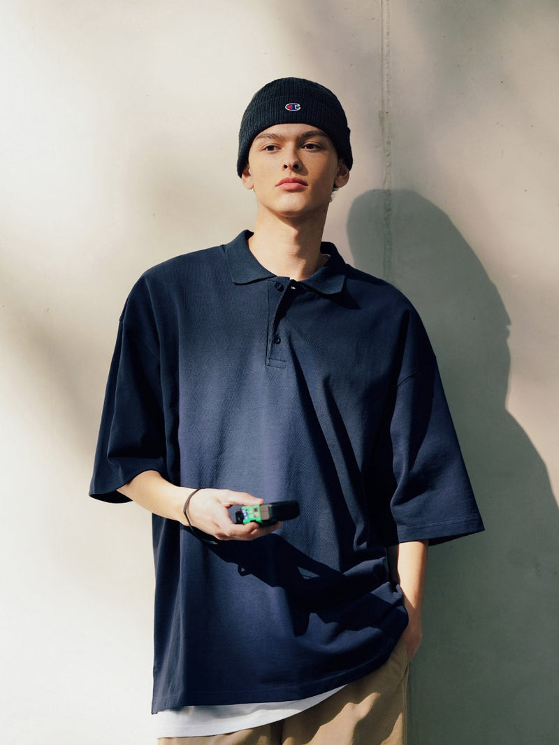 FEPL(ペプル) Dense collar half sleeve T-shirt YKST1348