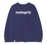 mahagrid (マハグリッド)   ORIGIN LOGO LS TEE [DEEP PURPLE]
